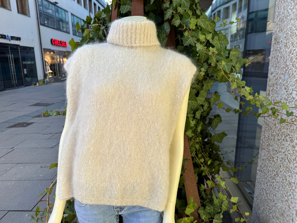 Mohair ärmlös tröja/pullover